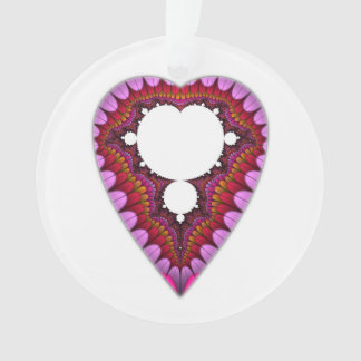 Mandelbrot Heart Pendant Ornament