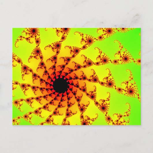 Mandelbrot Hooks Briefkaart (Voorkant)