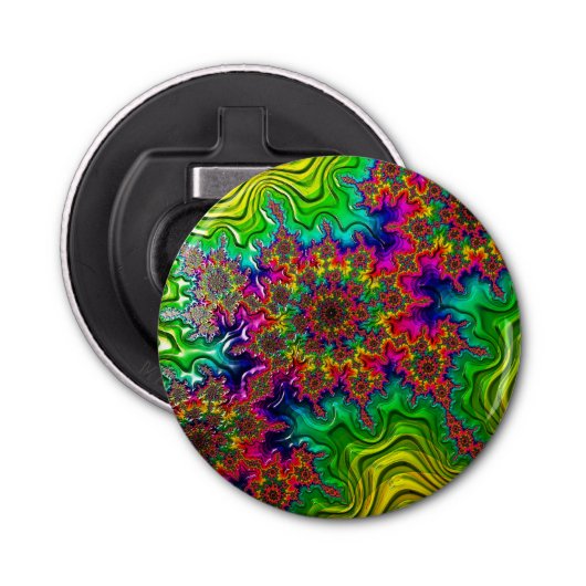 Mandelbrot kleur explosie fles opener (Voorkant)