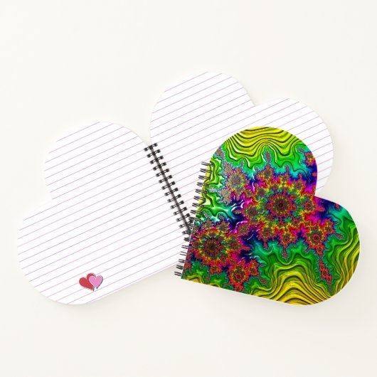 Mandelbrot kleur explosie hart spiraal Notitieboek (Binnen)