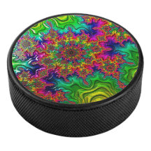 Mandelbrot Kleur Explosie Hockey Puck