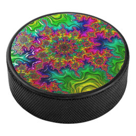 Mandelbrot Kleur Explosie Hockey Puck