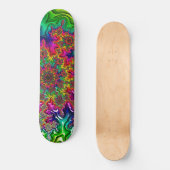 Mandelbrot Kleur Explosie Skateboard (Voorkant)