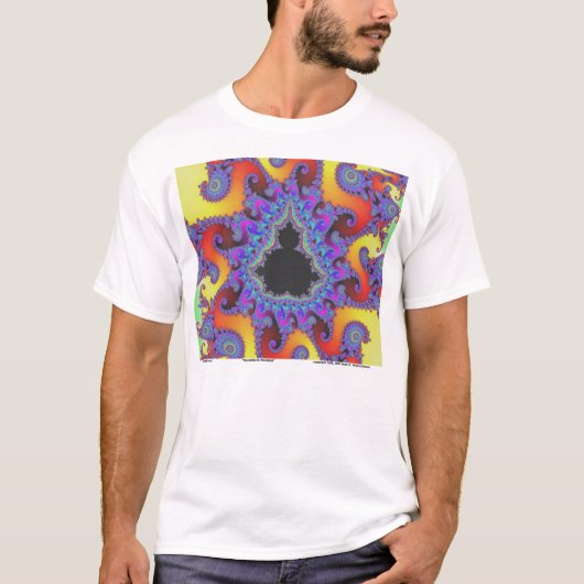 Mandelbrot Mandala T-shirt (Voorkant)