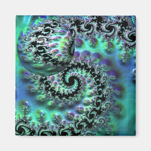 Mandelbrot Ontdekking met Bolmagneet Magneet (Voorkant)