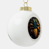 Mandelbrot Pineapple Fractal Keramische Bal Ornament (Links)
