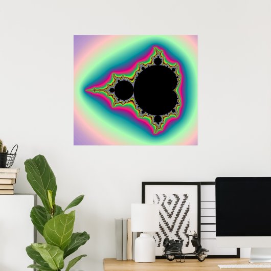 Mandelbrot Poster (Thuiskantoor)