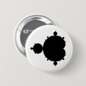 Mandelbrot Set 01 - Fractal Ronde Button 5,7 Cm (Voorkant /achterkant)