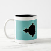Mandelbrot Set 06 - Fractal Tweekleurige Koffiemok (Links)