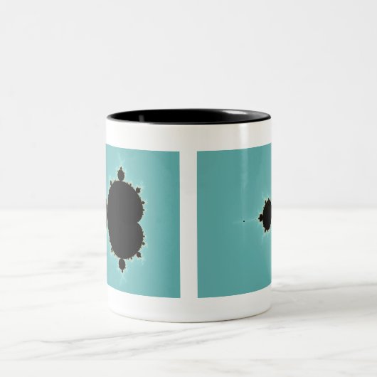 Mandelbrot Set 06 - Fractal Tweekleurige Koffiemok (Center)