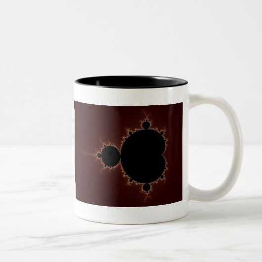 Mandelbrot Set 08 - Fractal Tweekleurige Koffiemok (Rechts)
