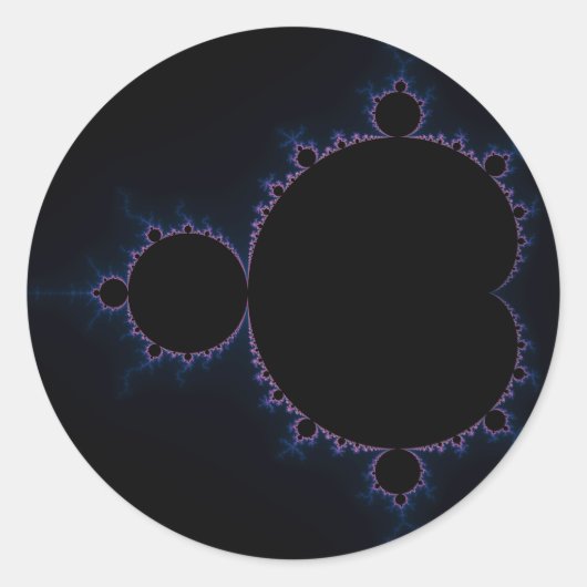 Mandelbrot Set 10 Ronde Sticker (Voorkant)
