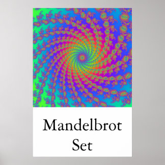 Mandelbrot Set (15-armspiraal) Poster
