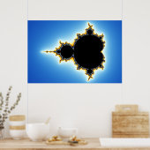 Mandelbrot Set 78x52 Poster (Keuken)