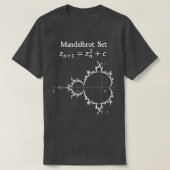 Mandelbrot Set Fractal Chaos Theory Wiskunde Physi T-shirt (Design voorkant)