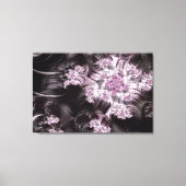 Mandelbrot Set Fractal Digital Art Roze & Black Canvas Afdruk (Voorkant)