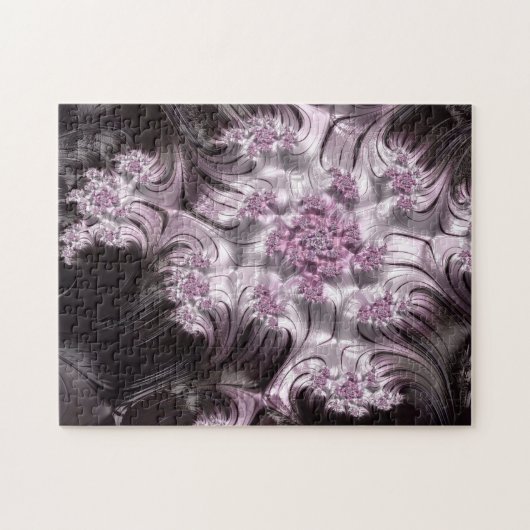 Mandelbrot Set Fractal Digital Art Roze & Black Legpuzzel (Horizontaal)