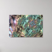 Mandelbrot Set Fractal Digital Art Thee Groen Canvas Afdruk (Voorkant)