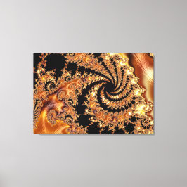 Mandelbrot Set Fractal Digital Art Toffee Canvas Afdruk
