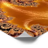 Mandelbrot Set Fractal Digital Art Toffee Poster (Hoek)