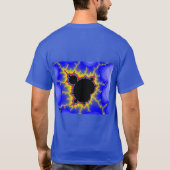 Mandelbrot Set Fractal Mannen Basic Dark T-Shirt (Achterkant)