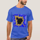 Mandelbrot Set Fractal Mannen Basic Dark T-Shirt (Voorkant)
