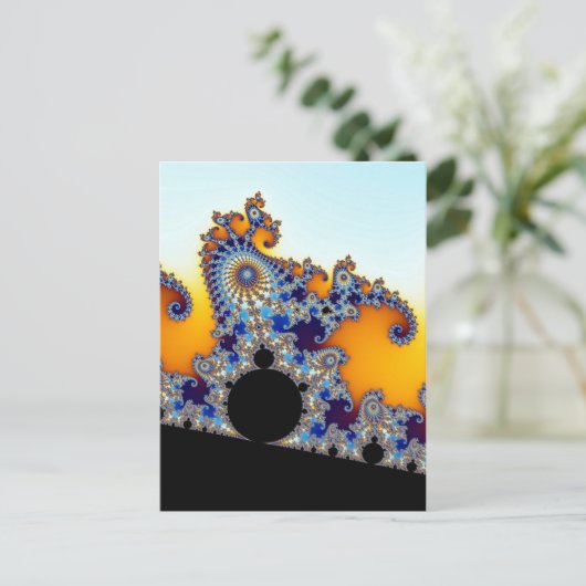 Mandelbrot Set Fractal Seahorse Briefkaart (Staand voorkant)