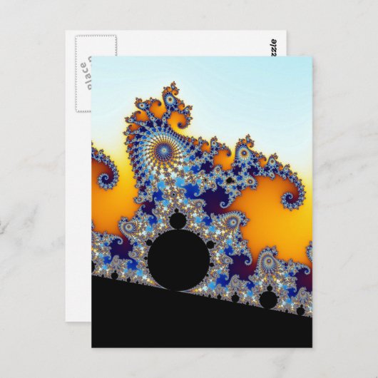 Mandelbrot Set Fractal Seahorse Briefkaart (Voorkant / Achterkant)