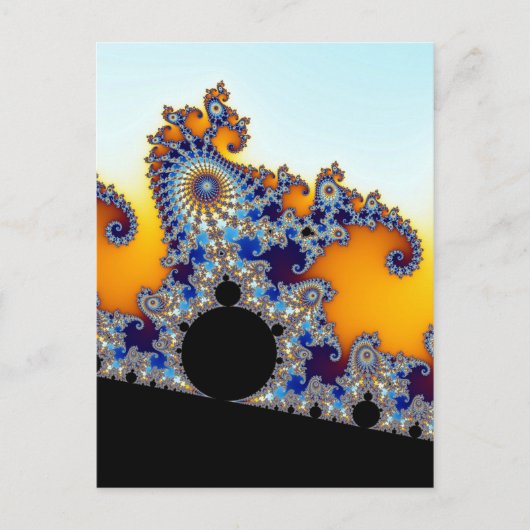Mandelbrot Set Fractal Seahorse Briefkaart (Voorkant)