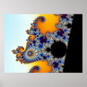 Mandelbrot Set Fractal Seahorse Poster (Voorkant)