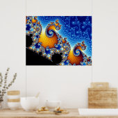 Mandelbrot Set Fractal Vorm Poster (Keuken)