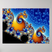 Mandelbrot Set Fractal Vorm Poster (Voorkant)