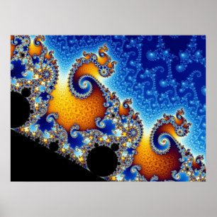 Mandelbrot Set Fractal Vorm Poster