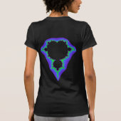 Mandelbrot Set - kleine tekst T-shirt (Achterkant)