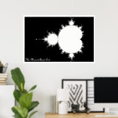 Mandelbrot Set (negatief) Poster (Thuiskantoor)