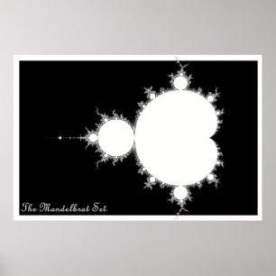 Mandelbrot Set (negatief) Poster