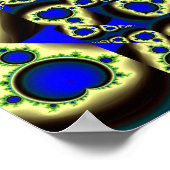 Mandelbrot Set-patroon Poster (Hoek)