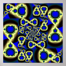 Mandelbrot Set-patroon Poster