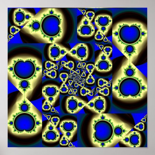Mandelbrot Set-patroon Poster (Voorkant)