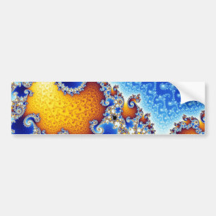 Mandelbrot Set Satellite Double Spiral Fractal Bumpersticker