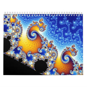 Mandelbrot Set Satellite Double Spiral Fractal Kalender