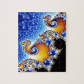 Mandelbrot Set Satellite Double Spiral Fractal Legpuzzel (Verticaal)