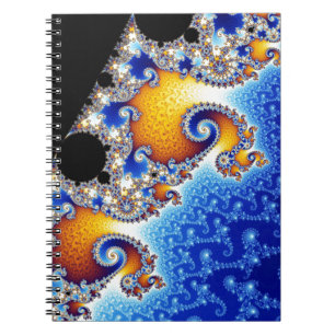 Mandelbrot Set Satellite Double Spiral Fractal Notitieboek