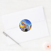 Mandelbrot Set Satellite Double Spiral Fractal Ronde Sticker (Envelop)