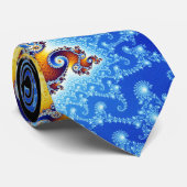 Mandelbrot Set Satellite Double Spiral Fractal Stropdas (Opgerold)