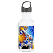 Mandelbrot Set Satellite Double Spiral Fractal Waterfles (Voorkant)