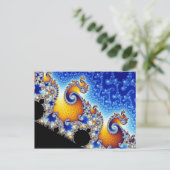 Mandelbrot Set Two-Dimensional Fractal Vorm Briefkaart (Staand voorkant)