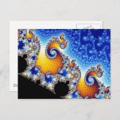 Mandelbrot Set Two-Dimensional Fractal Vorm Briefkaart (Voorkant / Achterkant)