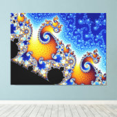 Mandelbrot Set Two-Dimensional Fractal Vorm Canvas Afdruk (Insitu (Houten vloer))