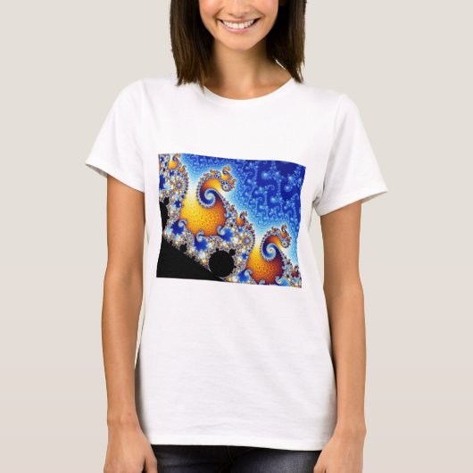Mandelbrot Set Two-Dimensional Fractal Vorm T-shirt (Voorkant)